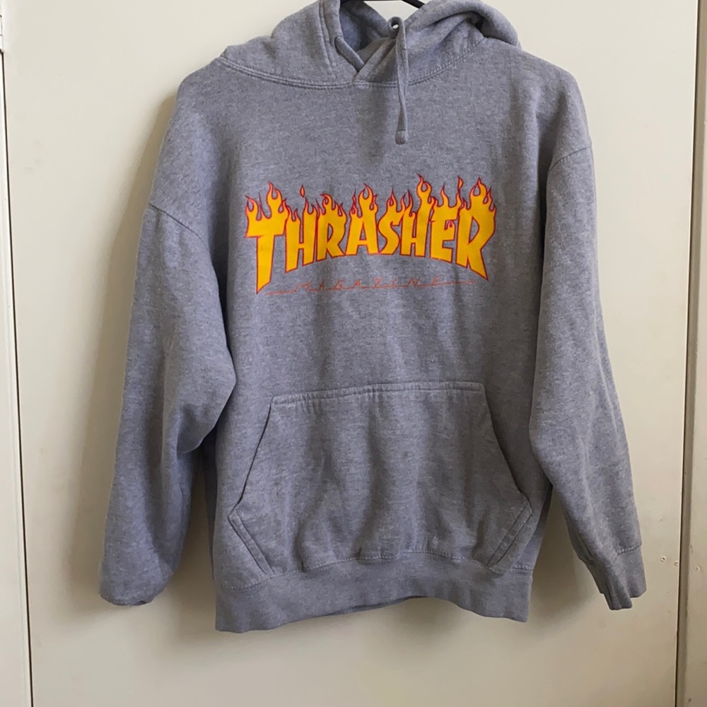 Grey thrasher hoodie
